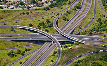 Bird view of highways in KZN