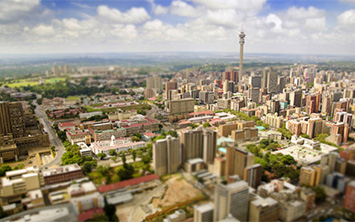 Bird view of Gauteng